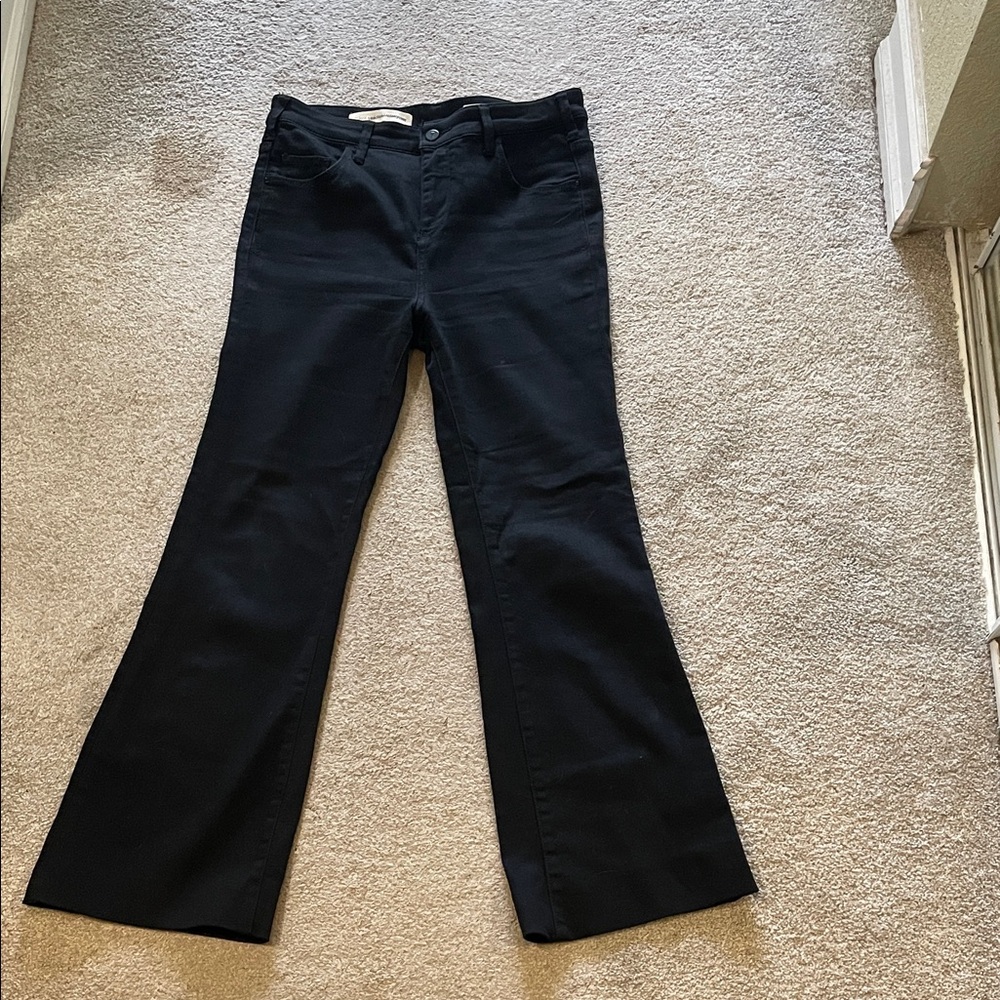 Pilcro Black Flare & Wide Leg Jeans